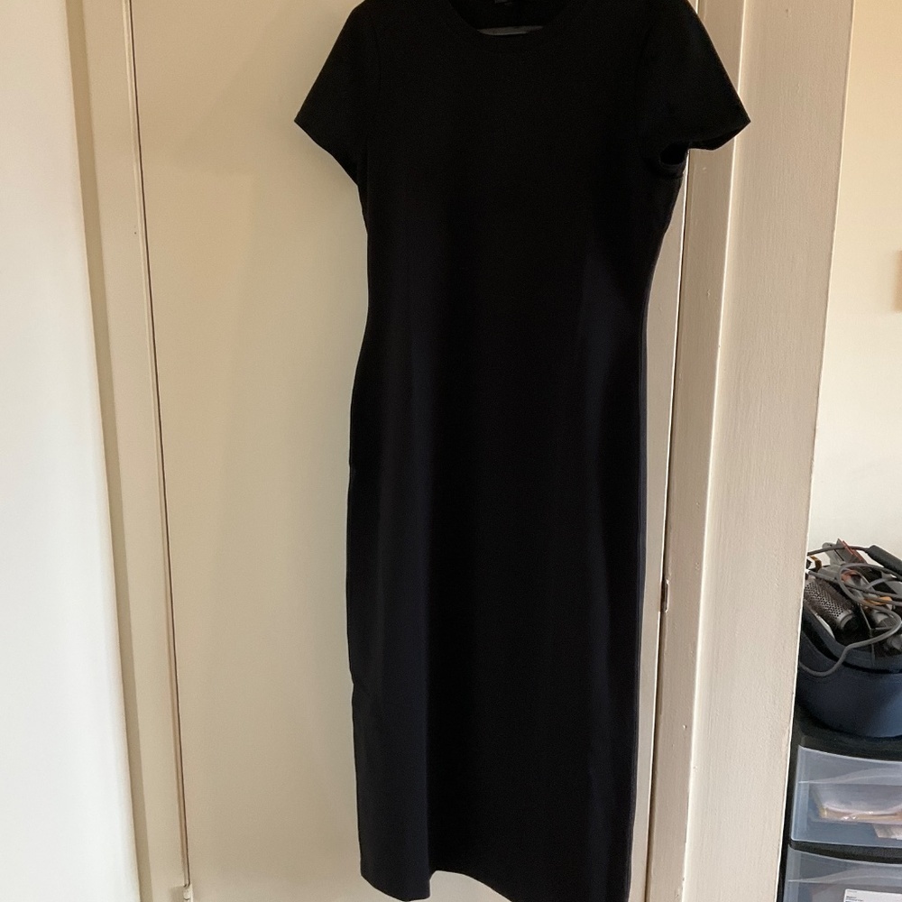 RAG & BONE Black Lily Midi Dress - Picture 2 of 5